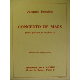 BONDON Jacques Concerto de Mars Guitare Piano 1966