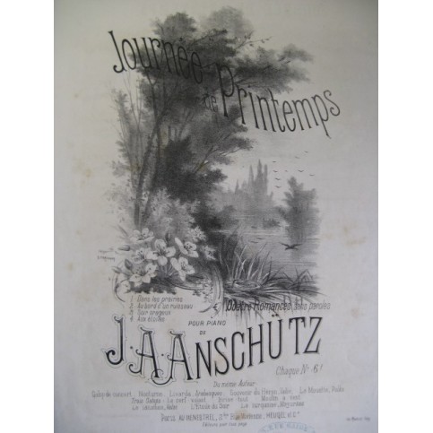 ANSCHUTZ J. A. Journée de Printemps Piano ca1876
