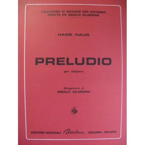 HAUG Hans Preludio Guitare 1970