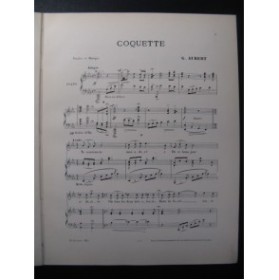 AUBERT Gaston Coquette Pousthomis Chant Piano 1911