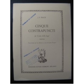 BACH J. S. Cinque Contrapuncti pour 3 Guitares 1982