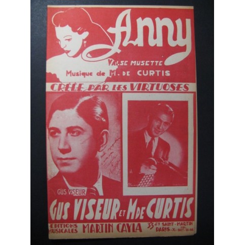 Anny Valse Musette Gus Viseur Accordéon