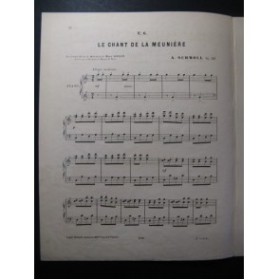 SCHMOLL A. Le Chant de la Meunière Piano XIXe