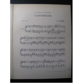 AUBERT Gaston Vaporeuse Pousthomis Piano 1911