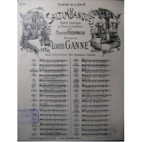 GANNE Louis Les Saltimbanques No 14 Chant Piano 1900