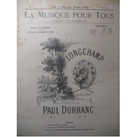 DURRANC Paul Longchamp Piano 1892