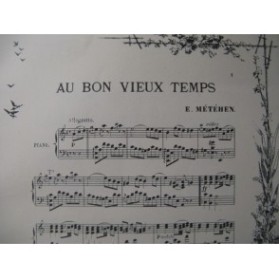 MÉTÉHEN E. Au Bon Vieux Temps Piano
