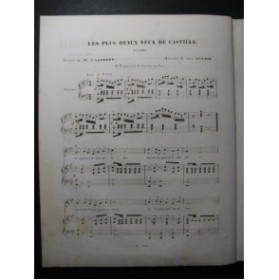 ABADIE Louis Les plus beaux Yeux de Castille Chant Piano ca1840