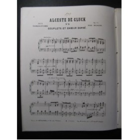 BERNARD Paul Alceste de Gluck Piano ca1868