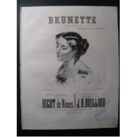 BOULLARD J. B. Brunette Chant Piano XIXe