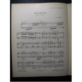 AUBERT Gaston Regrets Pousthomis Piano 1912