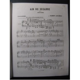 HAENDEL Air de Suzanne Piano 1872