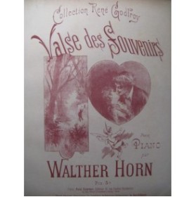 HORN Walther Valse des Souvenirs Piano