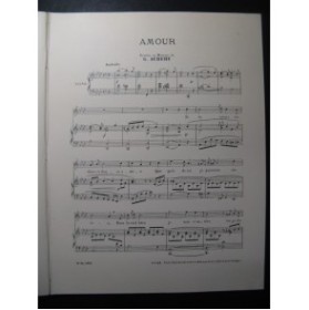 AUBERT Gaston Amour Pousthomis Chant Piano 1909