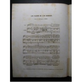 CLAPISSON Louis Les Fleurs de l'An dernier Chant Piano ca1850