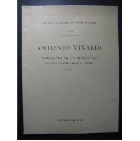 VIVALDI Antonio Concerto La Maj Viole d'Amour Cordes Clavecin 1973
