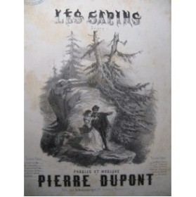 DUPONT Pierre Les Sapins Chant Piano ca1850