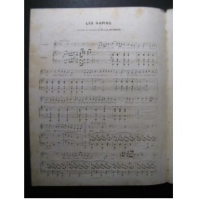 DUPONT Pierre Les Sapins Chant Piano ca1850