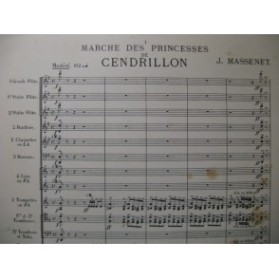 MASSENET Jules Marche des Princesses Orchestre 1899