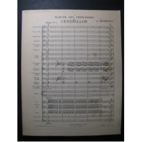 MASSENET Jules Marche des Princesses Orchestre 1899