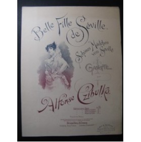 CZIBULKA Alphonse Belle Fille de Séville Piano ca1890