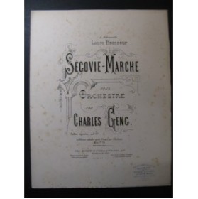 GENG Charles Ségovie Marche Piano 1885