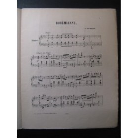 BACHMANN Georges Bohémienne Piano XIXe
