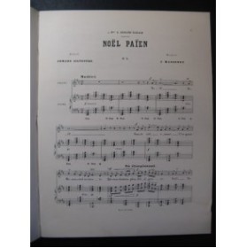 MASSENET Jules Noël Païen Chant Piano ca1890
