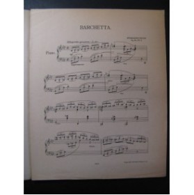 NEVIN Ethelbert Barchetta Piano