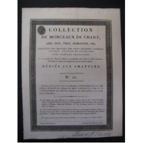 Collection de Morceaux de Chant n° 21 Chant Harpe ou Piano ca1805