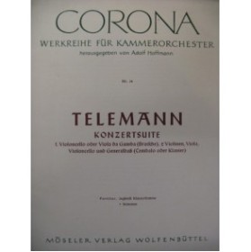 TELEMANN Konzertsuite Orchestre