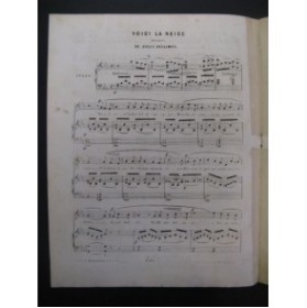 DEGLIMES Jules Voici la Neige Chant Piano ca1850