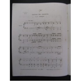 SCHUBERT Franz La Chanson des Chasseurs Piano ca1845