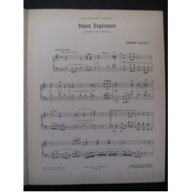 AUBERT Gaston Douce Espérance Pousthomis Piano 1914