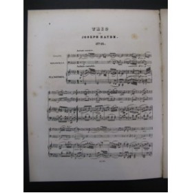 HAYDN Joseph Trio n° 15 Piano Violon Violoncelle ca1855