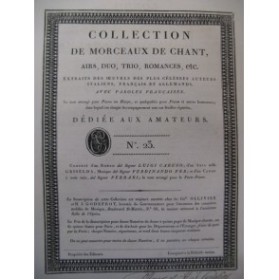 Collection de Morceaux de Chant n° 23 Chant Harpe ou Piano ca1805