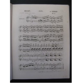 MOZART W. A. 2 Sonates Piano 4 mains ca1855