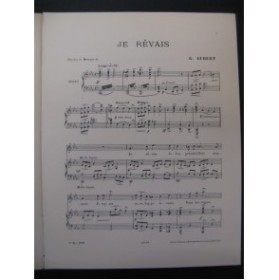 AUBERT Gaston Je rêvais Pousthomis Chant Piano 1910