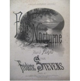 STEVENS Frédéric Petit Nocturne Piano ca1880