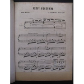 STEVENS Frédéric Petit Nocturne Piano ca1880