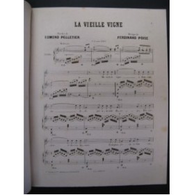 POISE Ferdinand La Vieille Vigne Chant Piano ca1870
