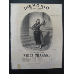 TRAHAND Émile Doemonio ou Le débardeur Chant Piano XIXe