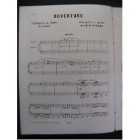 GLUCK Iphigénie en Aulide Ouverture Piano 4 mains ca1858