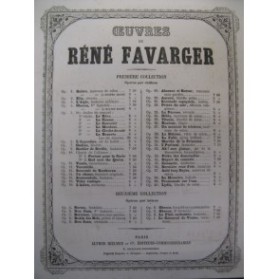 FAVARGER René Bolero Piano XIXe