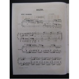 FAVARGER René Bolero Piano XIXe