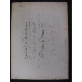 TOLBECQUE J. B. Quadrille No 1La Belle au Bois Dormant Piano 1830