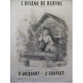 COUPLET J. L'Oiseau de Berthe Chant Piano XIXe