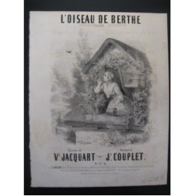 COUPLET J. L'Oiseau de Berthe Chant Piano XIXe