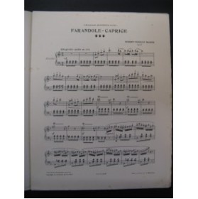 MARTIN Robert-Charles Farandole Caprice Piano 1908