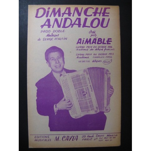 Dimanche Andalou Serge Fortin Accordéon 1956